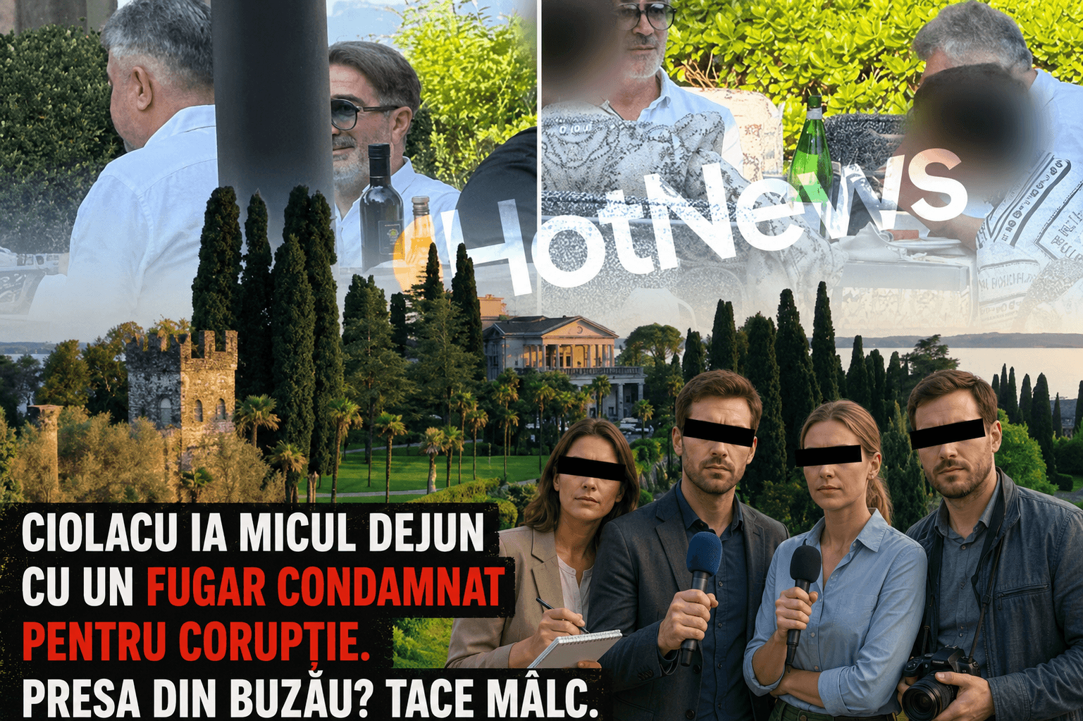 Ciolacu ia micul dejun cu un fugar condamnat pentru corupție. Presa din Buzău? Tace mâlc.